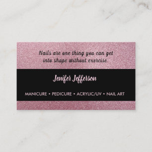 Fidélité Citation à ongle Salon Carte de visite