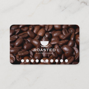 Fidélité Fèves de café (variation de la carte de poinçon)