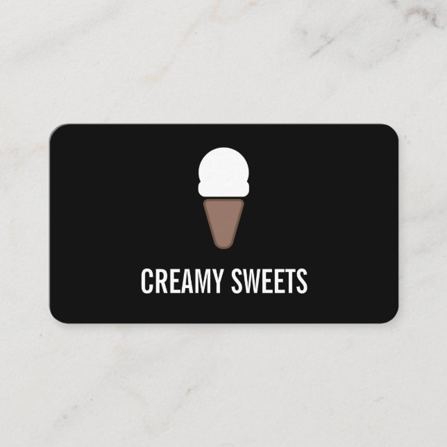 Fidélité Icône de cône de crème glacée / Variation / Carte  (Devant)