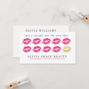 Fidélité La beauté de Lipsense récompense la carte
