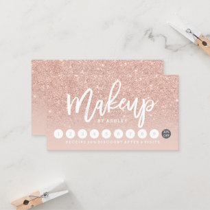 Fidélité La typographie de maquillage rougissent la carte