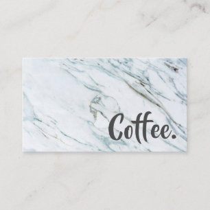 Fidélité Mot de marbre au delà de carte perforée de café