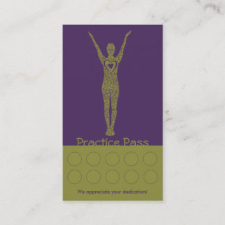 Fidélité Passage de classe du carte de visite 10 de yoga