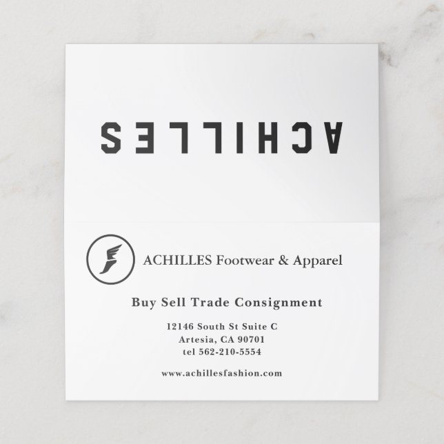 Fidélité Photo Pr Carte de visite standard, 3,5 po x 2,0 po (Extérieur déplié)