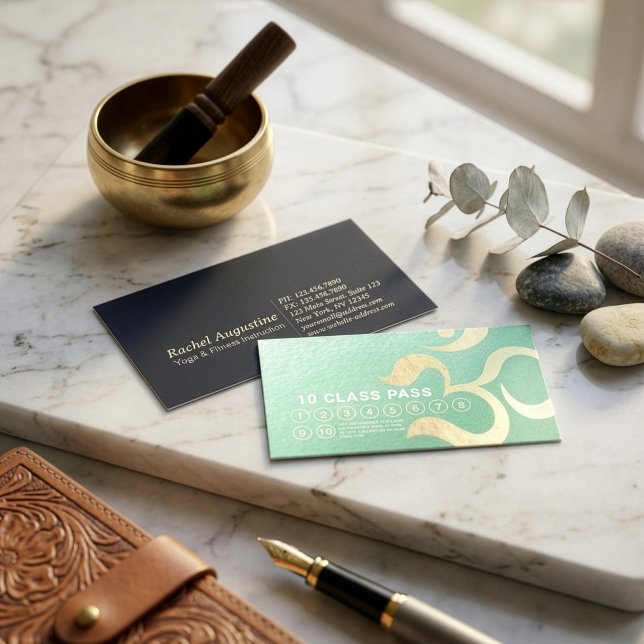 Fidélité Professeur de méditation de yoga Carte de passage  (Créateur téléchargé)