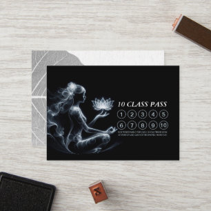 Fidélité Professeur de yoga Carte de cours de pose de médit