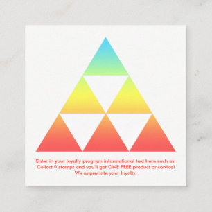 fidélité triangle récompense carré