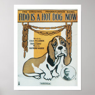 Fido est maintenant Hotdog Music Cover Art Poster