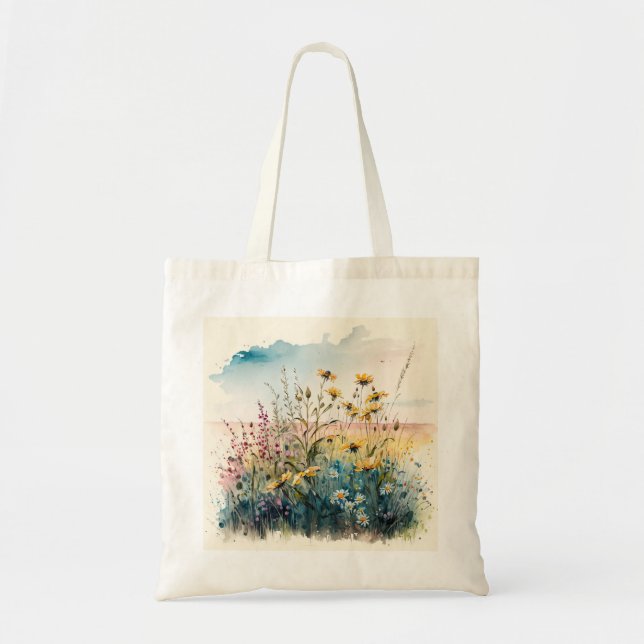 Field flower tote bag (Devant)