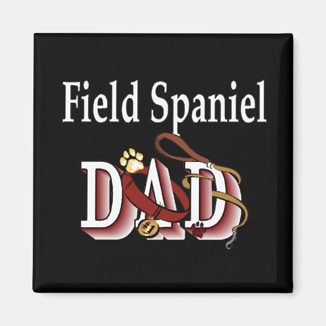 Field Spaniel papa Magnet (Devant)