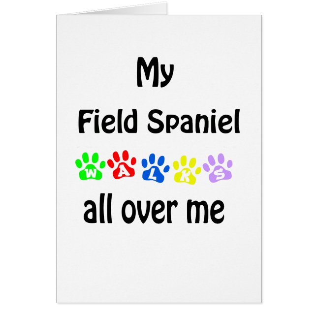 Field Spaniel Walks Design (Devant)