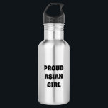 Fier asiatique fille, bouteille d'eau en acier ino<br><div class="desc">Fier asiatique fille,  bouteille d'eau en acier inoxydable</div>