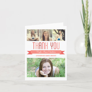 Fier Banner Carte de remerciements de graduation