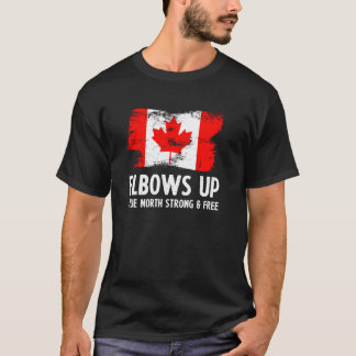 Fier Canadien Coude en Haut Vrai Nord Fort et Fran