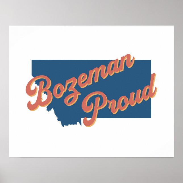 Fier de Bozeman - Bozeman, Montana impression d'ét (Devant)