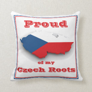 Fier de mon coussin tchèque de racines