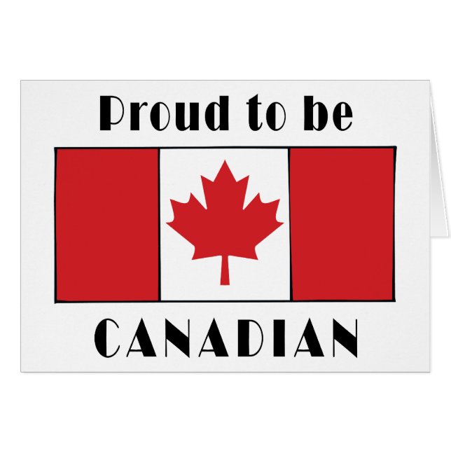 Fier d'être canadien (Devant horizontal)