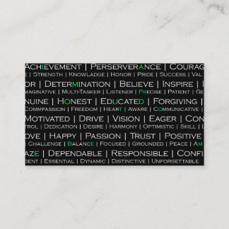 Fier d'être moi Carte de visite professionnel