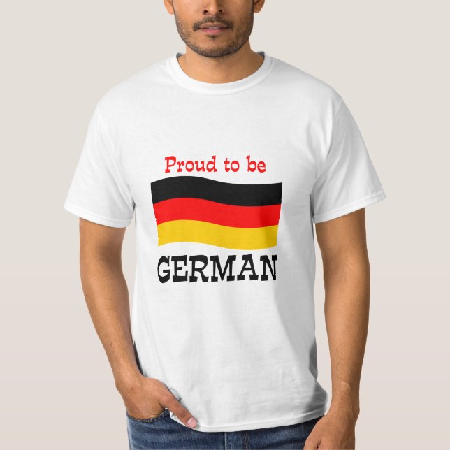 Fier d'être T-shirt allemand (Devant)