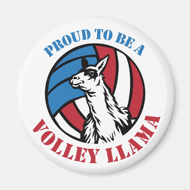 Fier d'être un aimant de Llama Volley (Devant)