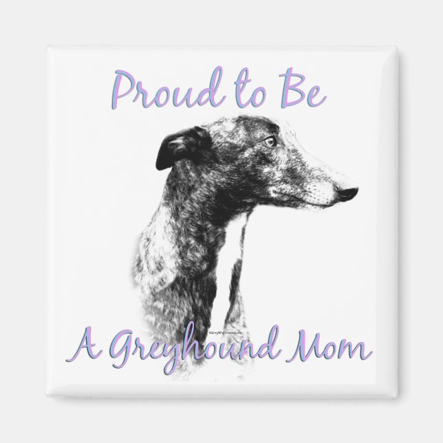 Fier d'être un Greyhound Maman Magnet (Devant)