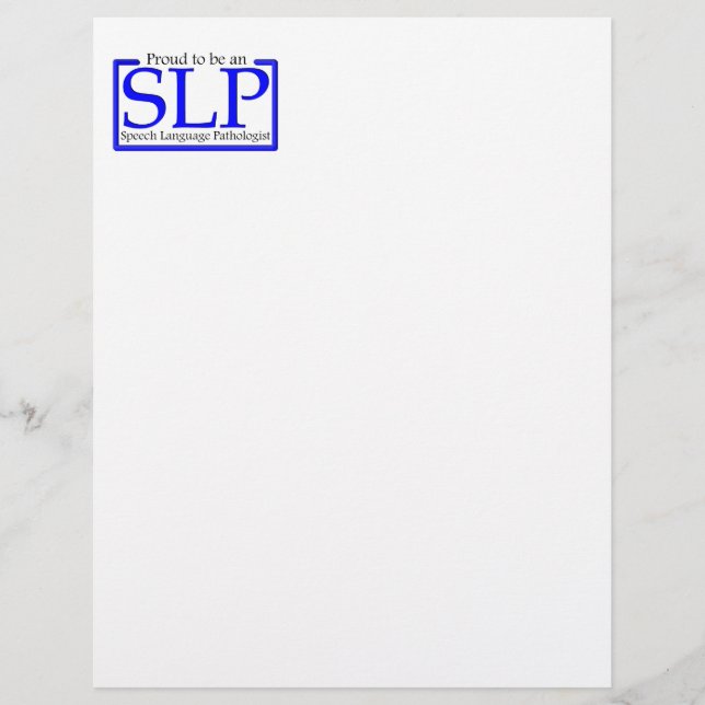 Fier d'être un SLP (Devant)