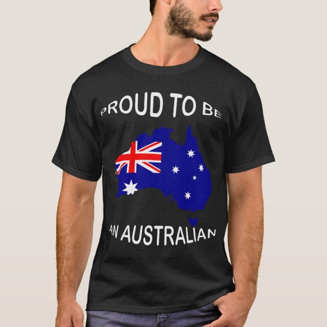 Fier D'Être Un T-shirt Australien (Devant)