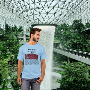 Fier d'être un T-Shirt de la Fête nationale singap