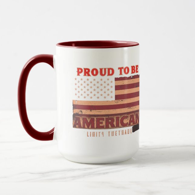 Fier d'être une Mug américaine (Gauche)