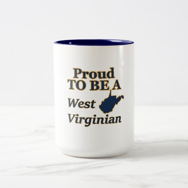 Fier d'être une Mug de Virginie Occidentale (Centre)