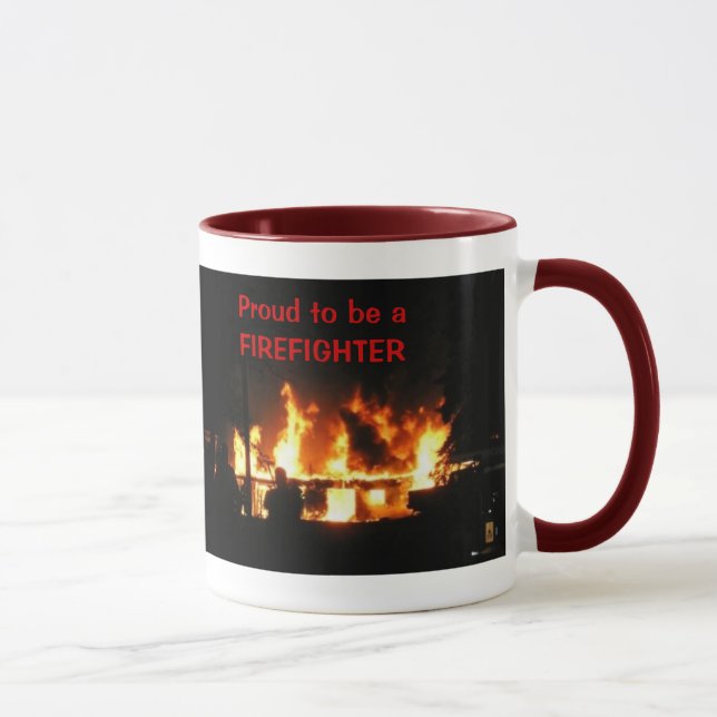 Fier d'être une tasse de SAPEUR-POMPIER (Droite)