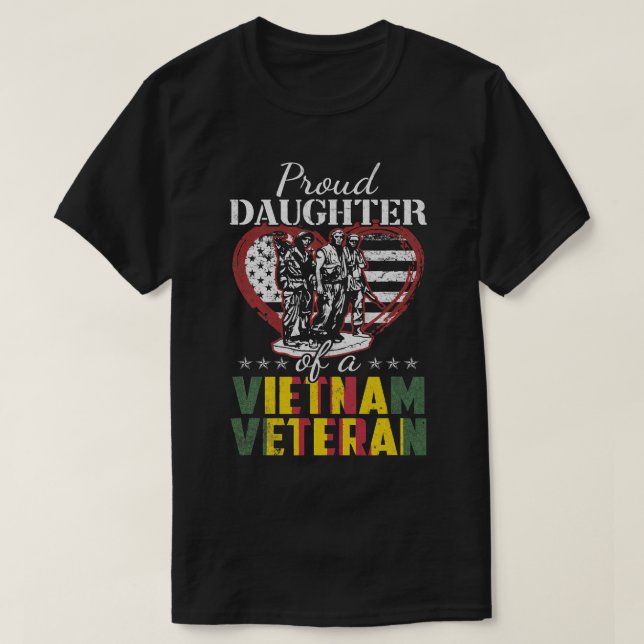 Fier Fille D'Un T-shirt Vétérinaire Viêt-nam, Vete (Design devant)