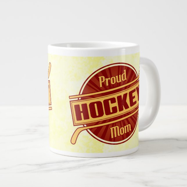 Fier Hockey Maman Coffee Mug Tea Cup (Devant droit)