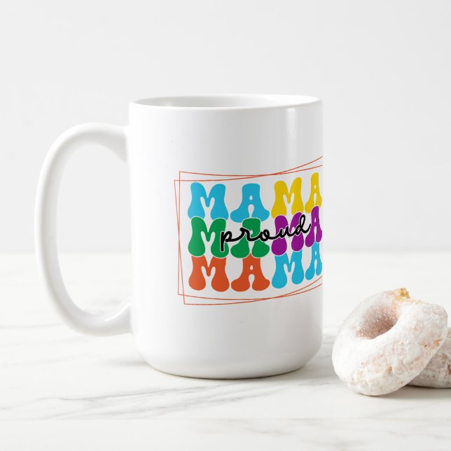 Fier Mama Sensibilisation sur l'autisme Mug (Avec donut)