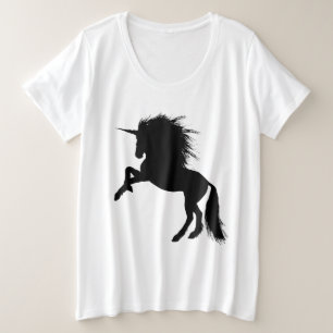 Fier noir Unicorne Silhouette Imaginaire animal, Z