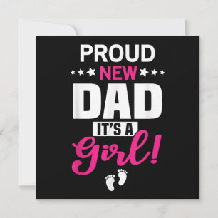 Fier Nouveau Papa C'est une fille