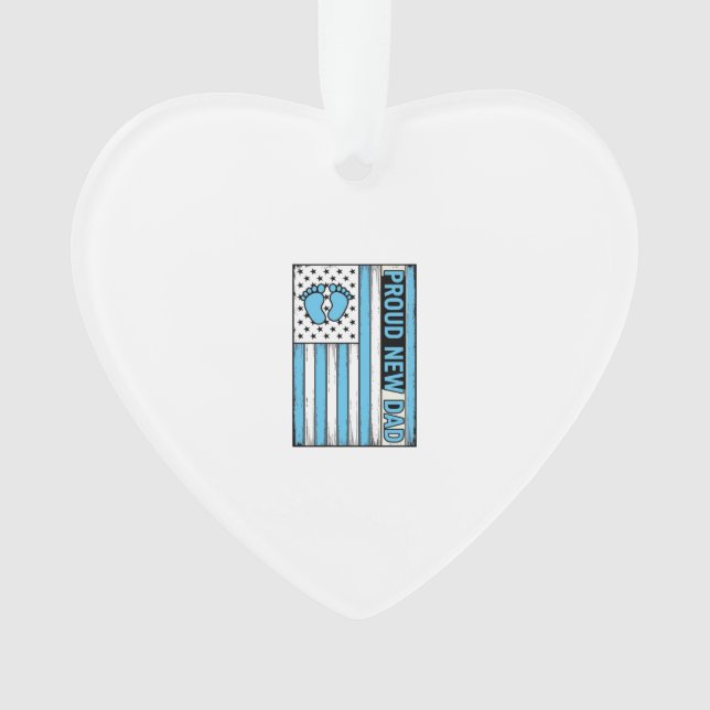 Fier Nouveau Papa Pieds de Bébé Drapeau Vector Des (devant)