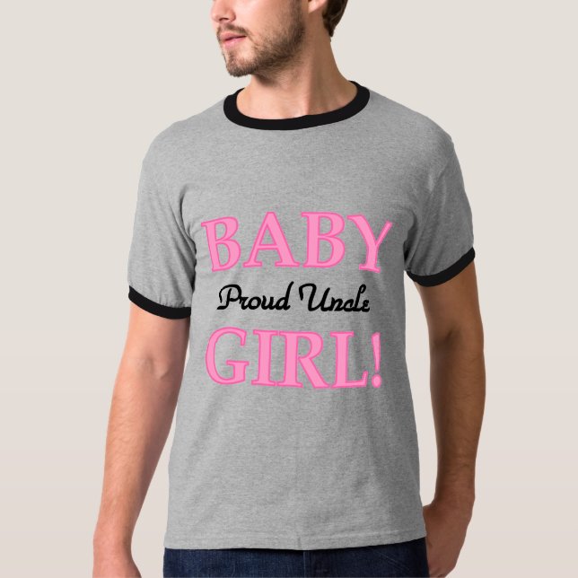 Fier Oncle Baby Girl Tshirts et cadeaux (Devant)
