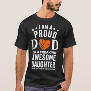 Fier papa basket-ball de la fille Pullover