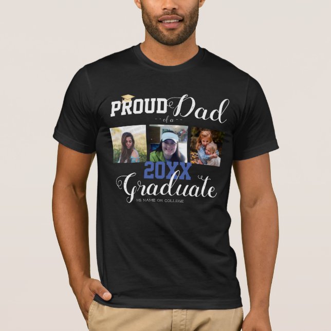 Fier Papa Classe de Grand Casquette T-shirt (Devant)