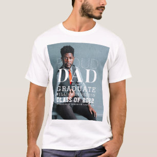Fier Papa Diplômé Gras Photo T-shirt