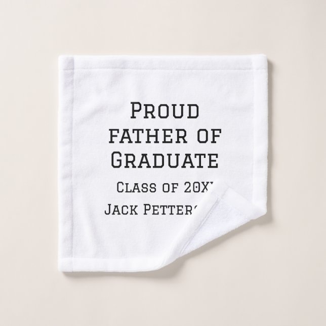 Fier père de la classe de diplômés de 20XX ajouter (Gant de toilette)