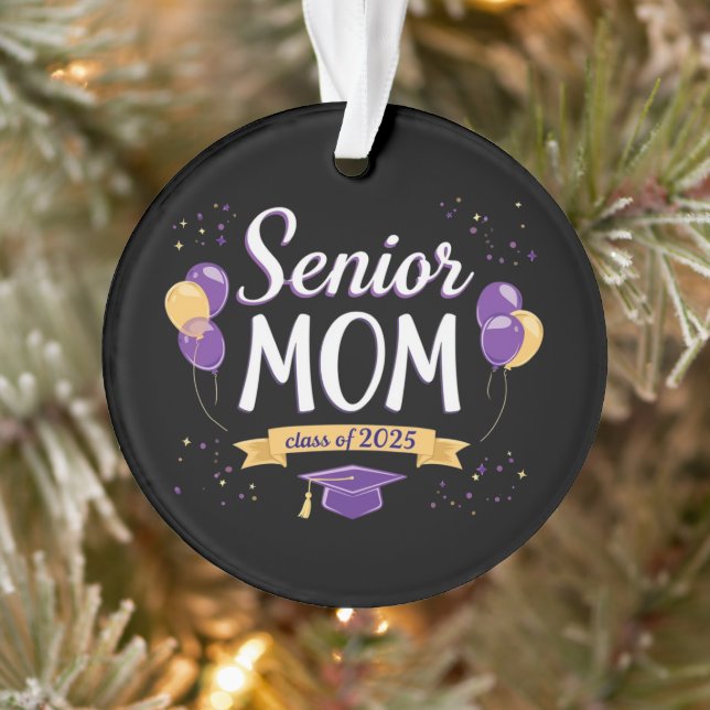 Fier Senior Mom Class de 2025 personnalisable (Arbre)
