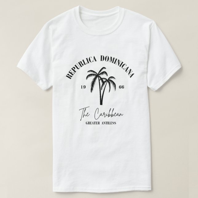 Fier T-shirt du drapeau República Dominicana (Design devant)