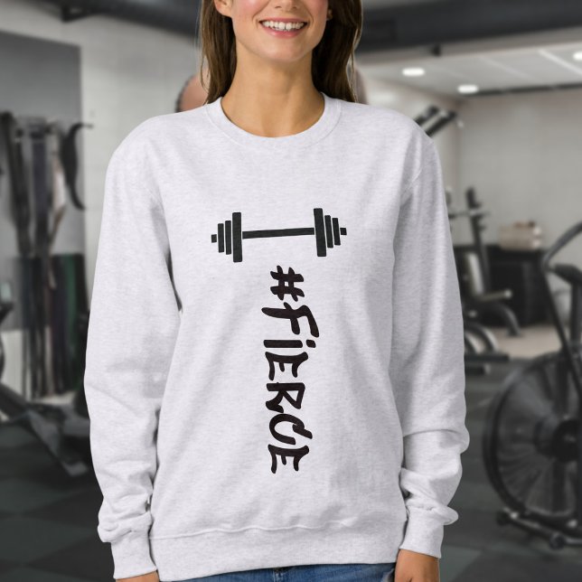 #Fierce Barbell Sweatshirt (Créateur téléchargé)