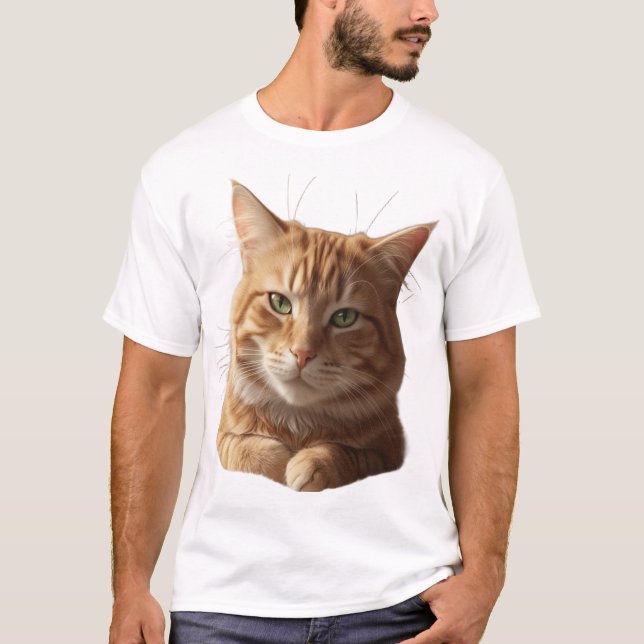 Fierce Cat Face T-Shirt – Bold & Playful (Devant)