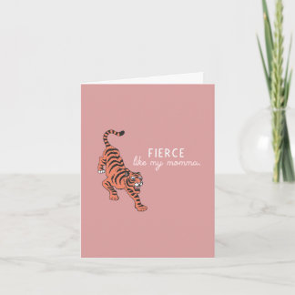 Fierce comme ma carte de fête maman-mère