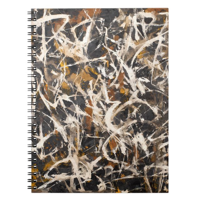 Fierce Earth Tones Abstrait Art Carnet (Devant)