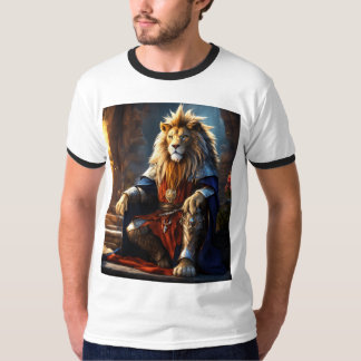 Fierce et sans peur : T-shirt d'impression de Lion