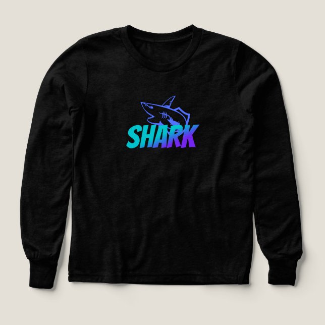 Fierce Gradient Shark Logo | Bold Ocean Vibes (Motif recto)